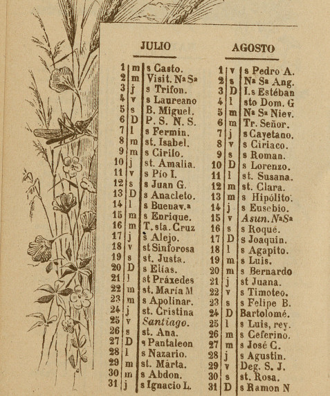 [Calendarios de bolsillo.. Flores]
