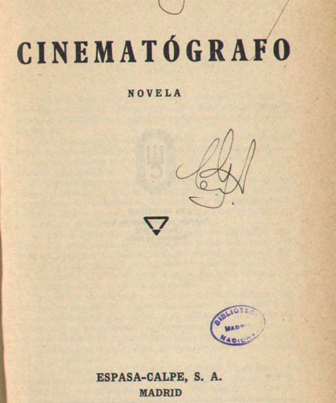 Cinematógrafo: novela