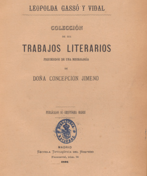Colección de sus trabajos literarios
