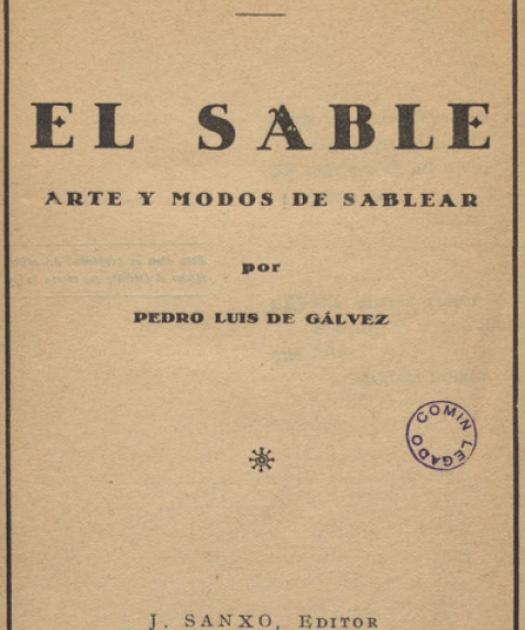 El sable: arte y modos de sablear