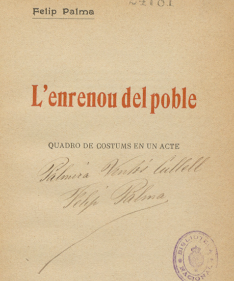 Portada del libro L´enrenou del poble
