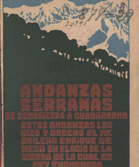 Mesa, Enrique de. Andanzas serranas