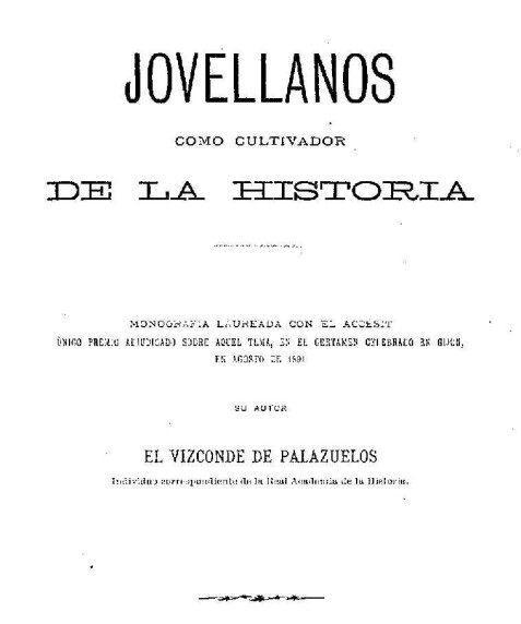 Jovellanos como cultivador de la historia