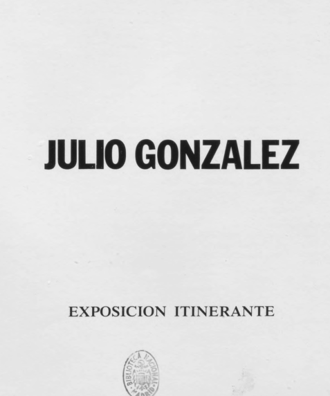 Julio González: exposición itinerante