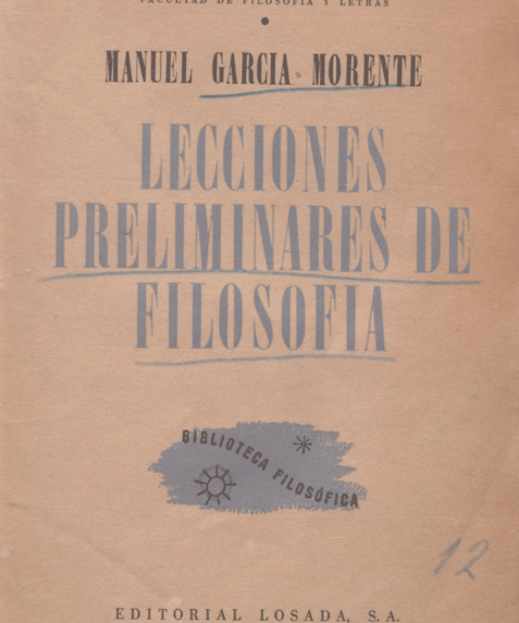 Lecciones preliminares de filosofía
