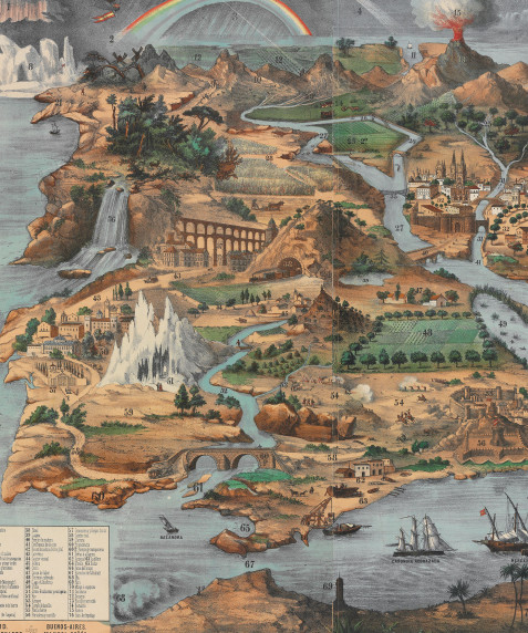 Mapa de geografía física