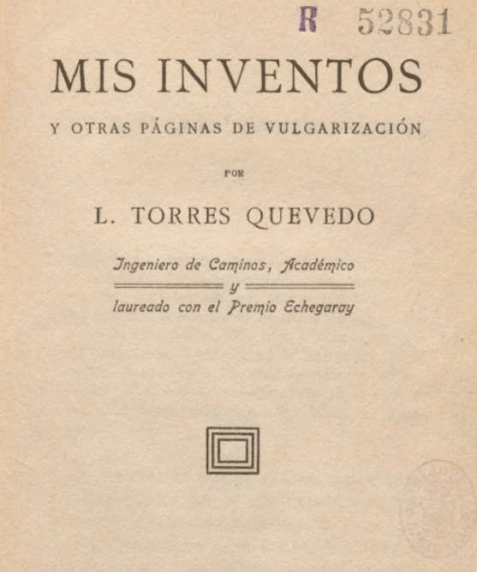 Portada de Mis inventos y otras páginas de vulgarización