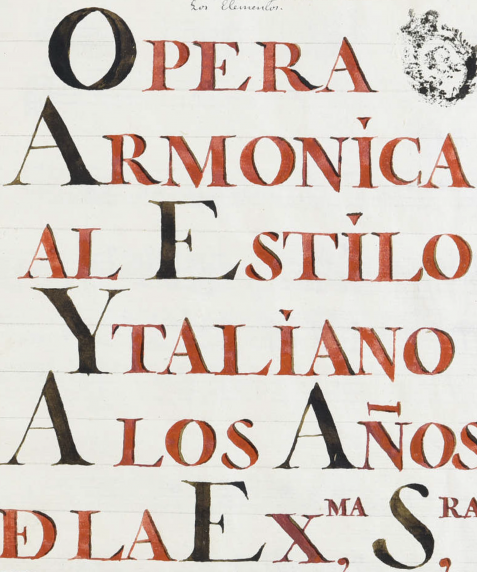 Los elementos: ópera armónica al estilo italiano