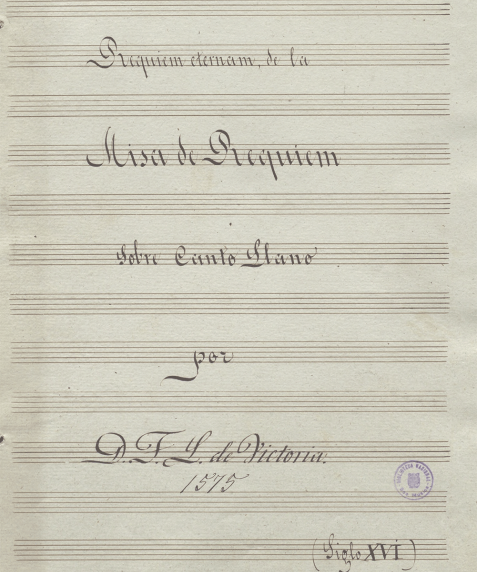 Requiem eternam de la Misa de Requiem: sobre canto llano