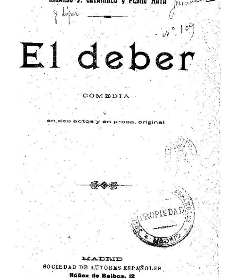 Catarineu, Ricardo J. El deber