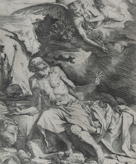 San Jerónimo y el ángel