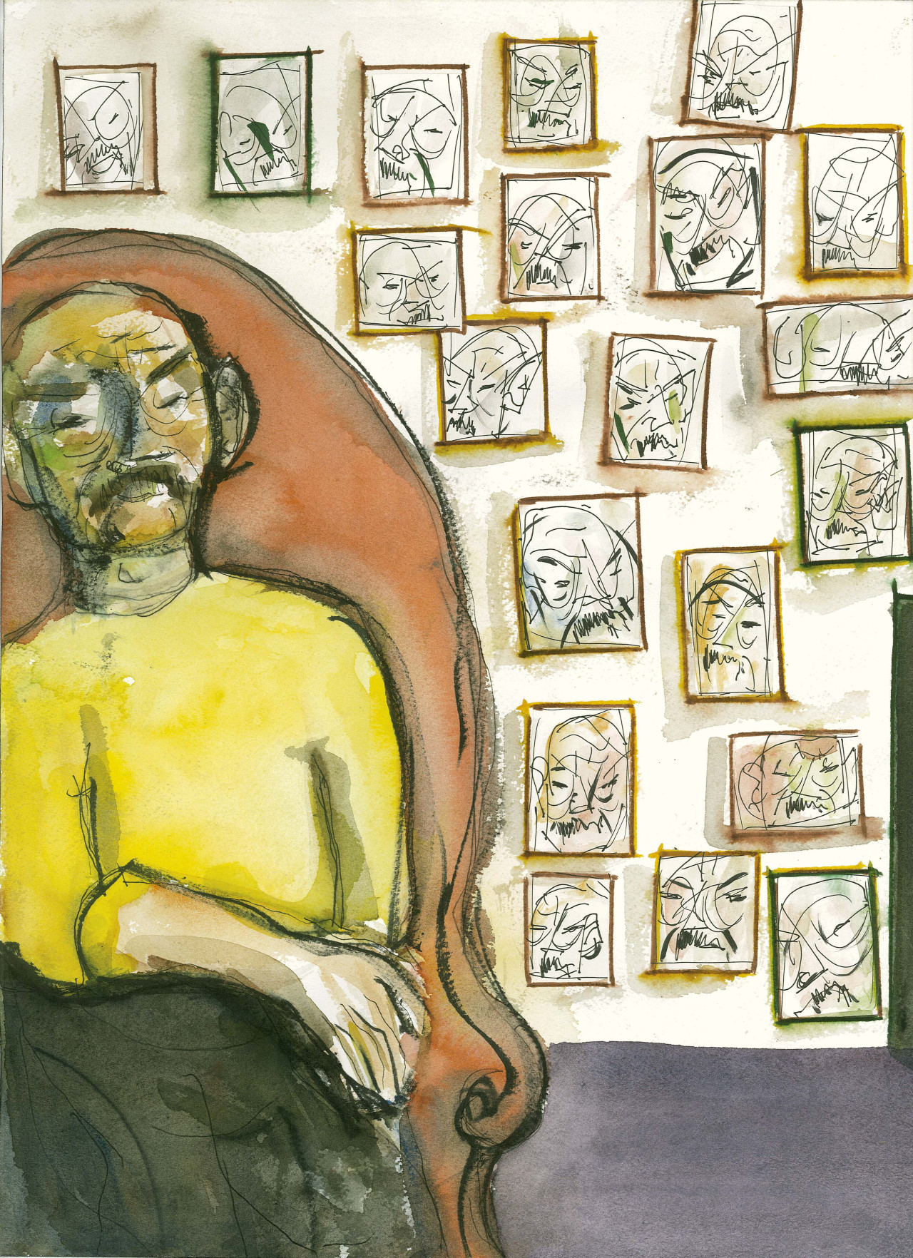 Autorretraro José Hierro (Ⓒ Fundación José Hierro)