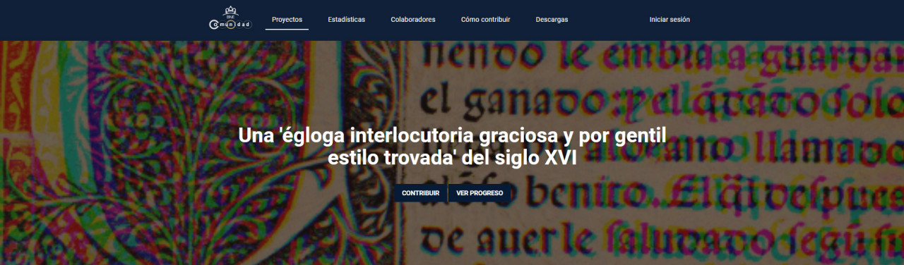 ComunidadBNE. Égloga interlocutoria graciosa y por gentil estilo nuevamente trovada por Diego de Ávila