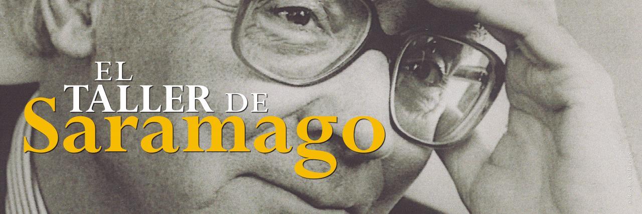 Gráfica de la exposición El taller de Saramago