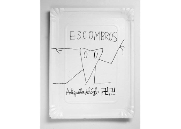 Nicanor Parra expone sus Obras Públicas en la Biblioteca Nacional de España (30 de mayo - 1 de septiembre de 2013). Bandejitas de La Reina