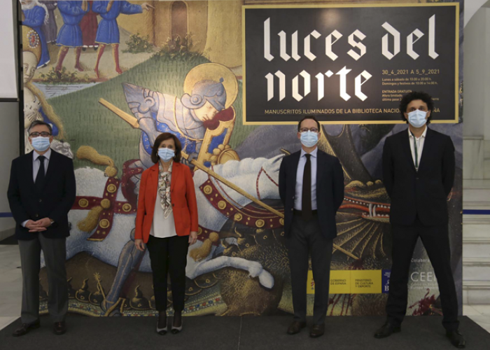 Inauguración Luces del Norte: Andrés Ubeda, Ana Santos, Jose Luis Colomer y Samuel Gras