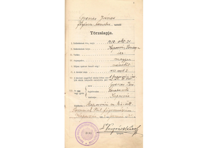 Libreta de Juan Gyenes