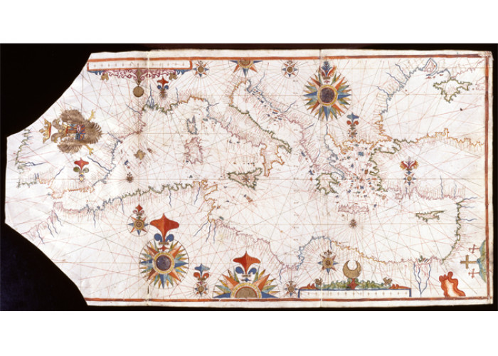Mediterráneo (Mar). Cartas náuticas (1500-1600). Mss/12680 Mediterráneo (Mar). Cartas náuticas (1500-1600). Mss/12680