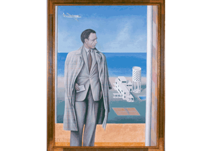 Adolfo Bioy Casares (Premio Cervantes 1990). Autor del retrato: Guillermo Pérez Villalta