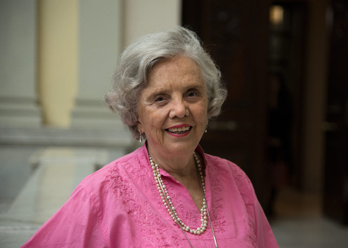 Elena Poniatowska, Premio Cervantes 2013, en la Biblioteca Nacional de España 21/04/2014