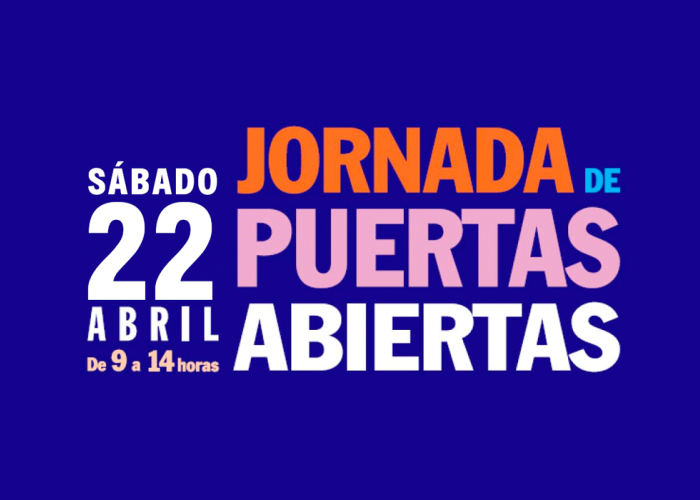 Jornada de Puertas Abiertas 2023 Jornada de Puertas Abiertas. Sábado 22 abril. De 9 a 14 horas
