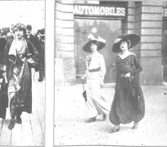Mujeres con varios tipos de falda pantalón en la revista Hojas selectas-destacado Mujeres con varios tipos de falda pantalón en la revista Hojas selectas-destacado