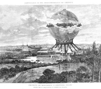 Proyecto de la gran esfera del mundo en el parque del Retiro en la Ilustración española y americana