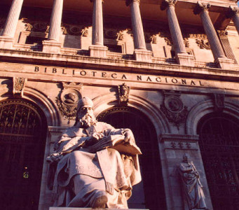 Fachada de la Biblioteca Nacional de España Fachada de la Biblioteca Nacional de España