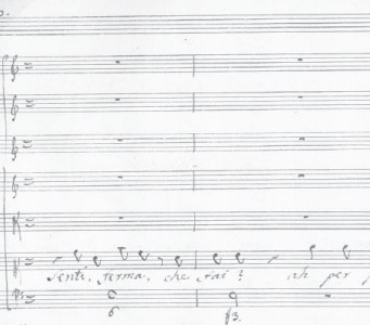 Partitura de Escena de Inés de Castro, de Boccherini Partitura de Escena de Inés de Castro, de Boccherini