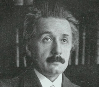 Fotografía de Einstein en La Esfera con motivo de la concesión del Premio Nobel