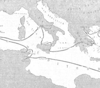 Mapa Crucero universitario 1933