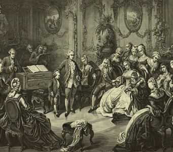 Mozart presentado en la Corte de Viena Mozart presentado en la Corte de Viena