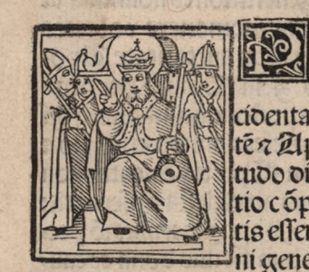 Manual de Adultos. México: en casa de Juan Cromberger, 1540.  Detalle de la hoja g1r. BNE R/29333