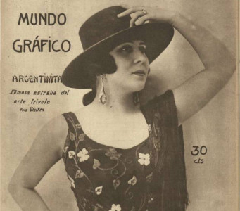 Retrato de La Argentinita de Mundo gráfico (Madrid)15/4/1925