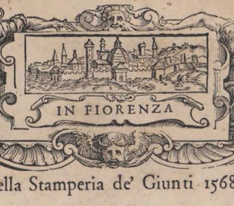 Detalle de la separata sobre la vida de Miguel Ángel en Le vite de Vasari Detalle de la separata sobre la vida de Miguel Ángel en Le vite de Vasari