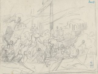 Cervantes en el combate de Lepanto