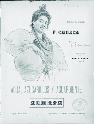 Partitura de Agua, azucarillos y aguardiente. [N. 2,. Coro de barquilleros]