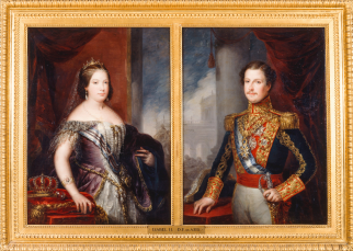 Retrato de Isabel II y Francisco de Asís