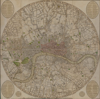 Bowles's New Plan of London, Westminster and Southwark