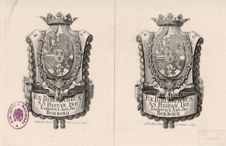 [Ex libris del Infante Don Luis de Borbón]
