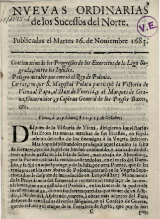 Nuevas ordinarias de los sucesos del Norte