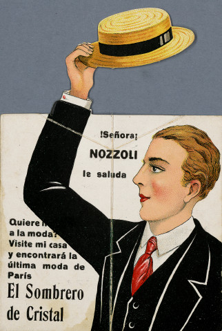 Tarjetas y prospectos de productos y establecimientos comerciales.. Figuras y retratos de hombres]