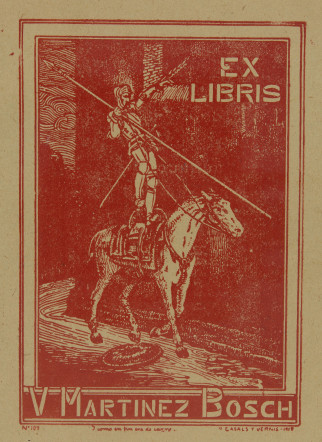 [Ex libris Vicente Martínez Bosch] 
