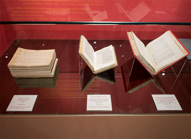 Imagen del montaje de la exposición. Biblioteca Nacional de España