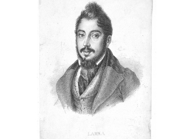 Retrato de Mariano José de Larra y Sánchez de Castro - Rosario Weiss - BNE, IH/4776/5