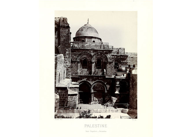 Santo Sepulcro, Jerusalem, del album Architecture antique Égypte, Gréce, Asie Mineure de Félix Bonfils, 1872. BNE, 17-LF/97