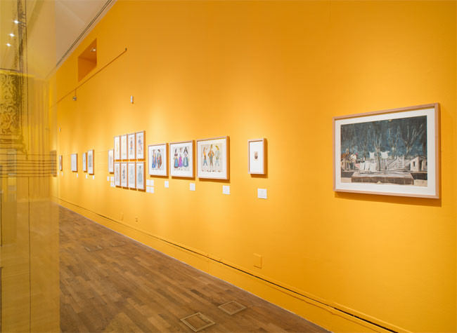 Imagen del montaje de la exposición. Biblioteca Nacional de España