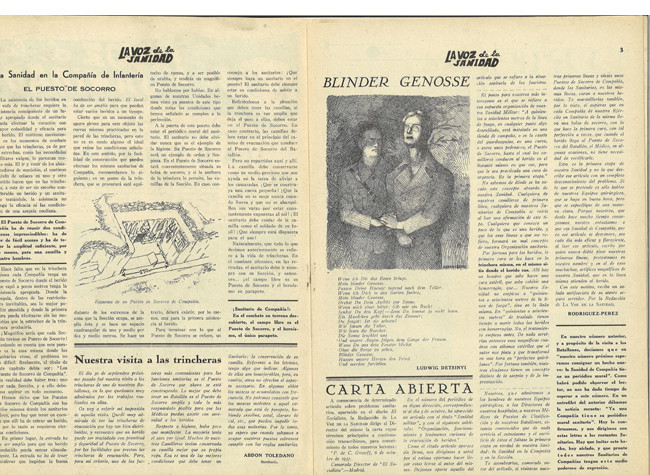 Ilustración de Buero Vallejo en La voz de la sanidad (1937-1938)