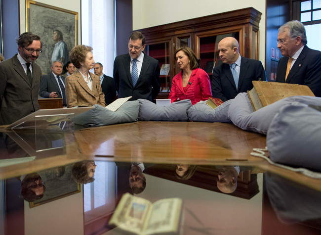 Visita del Presidente del Gobierno, Mariano Rajoy, a la Biblioteca Nacional de España 21/05/2013