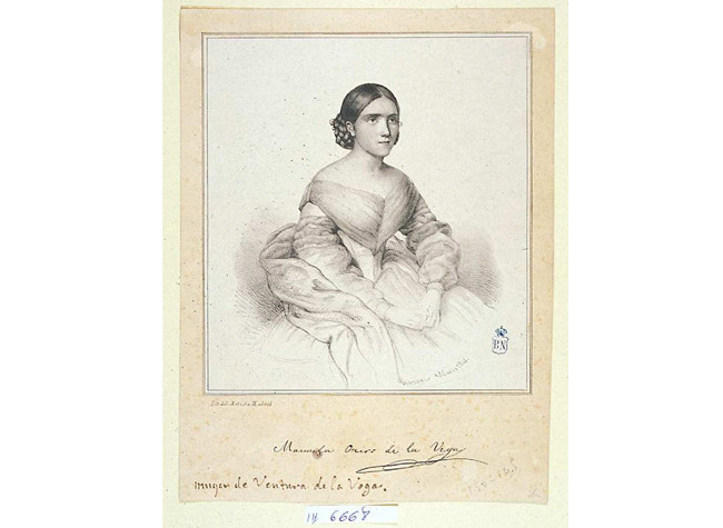 Retrato de Manuela Oreiro Lema de Vega - Rosario Weiss - BNE, IH/6668